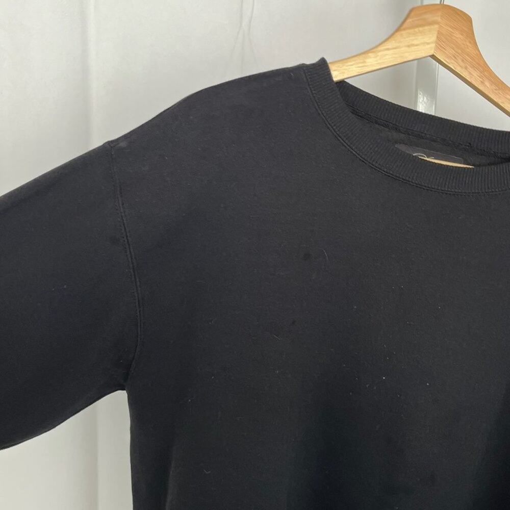 B. Simone Size L Baby Girl Pullover Crew Neck Sweatshirt Black - Picture 6 of 8